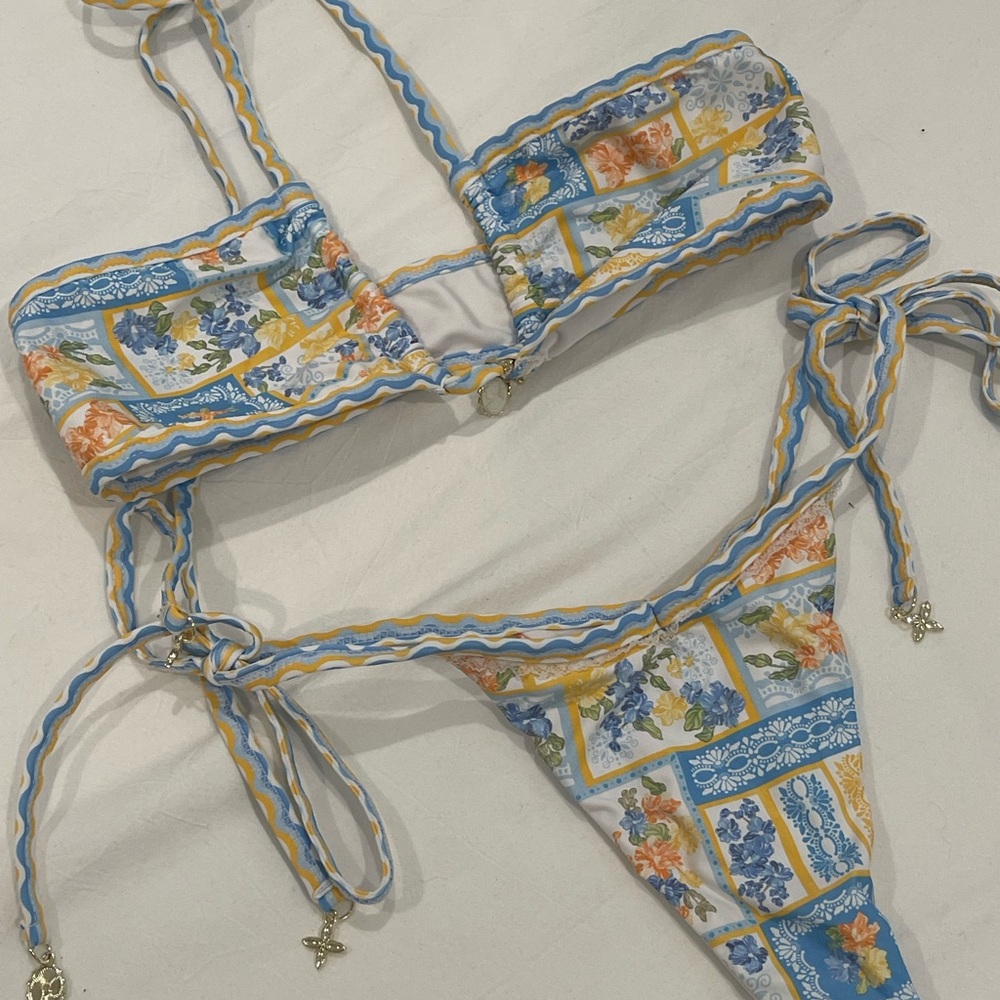 Floral Print Bikini Set